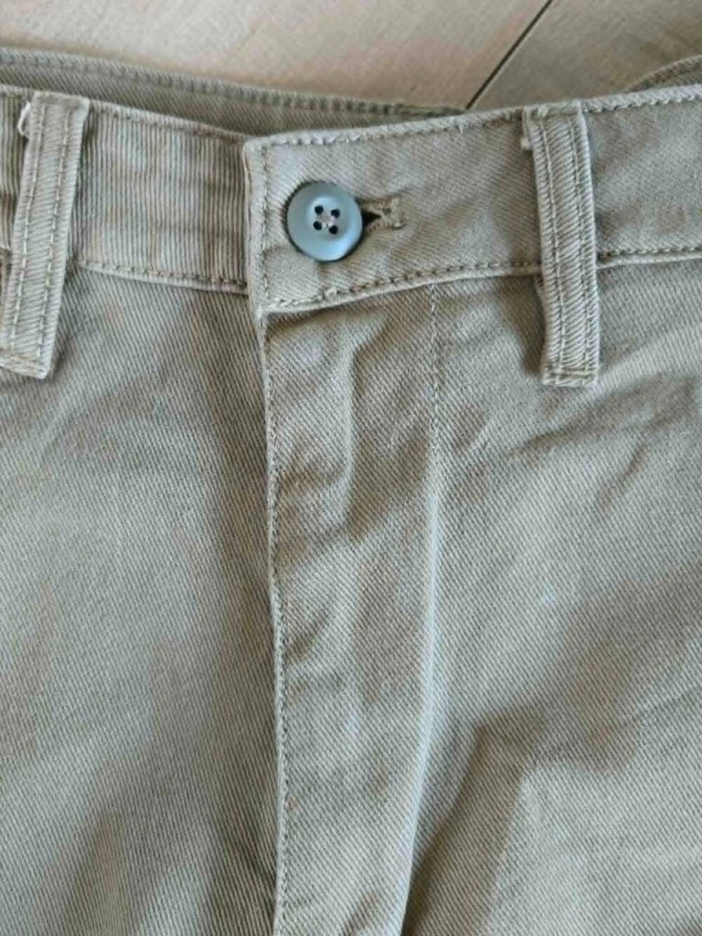 Quince Ultra-Stretch Straight Leg Chino Pants Khaki Tan Size 27 Workwear - Picture 4 of 11